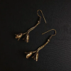 handmade oxidized earrings USA with tribal boho jewelry design