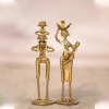 Brass Tribal Couple Dhokra Art - Image 2