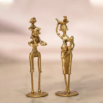 Brass Tribal Couple Dhokra Art