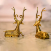Brass Sitting Deer Dhokra Art - Image 2