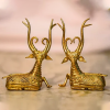 Brass Sitting Deer Dhokra Art - Image 3